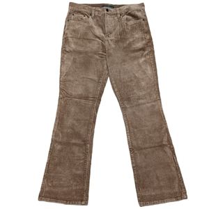 Lauren Jeans wide tooth cordoroy pants classic bootcut brown size 8